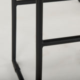 Givens 31.8"H Seat Height Natural Wood W/Black Metal Frame Bar Stool from Mercana - Luna Furniture