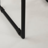 Givens 31.8"H Seat Height Natural Wood W/Black Metal Frame Bar Stool from Mercana - Luna Furniture