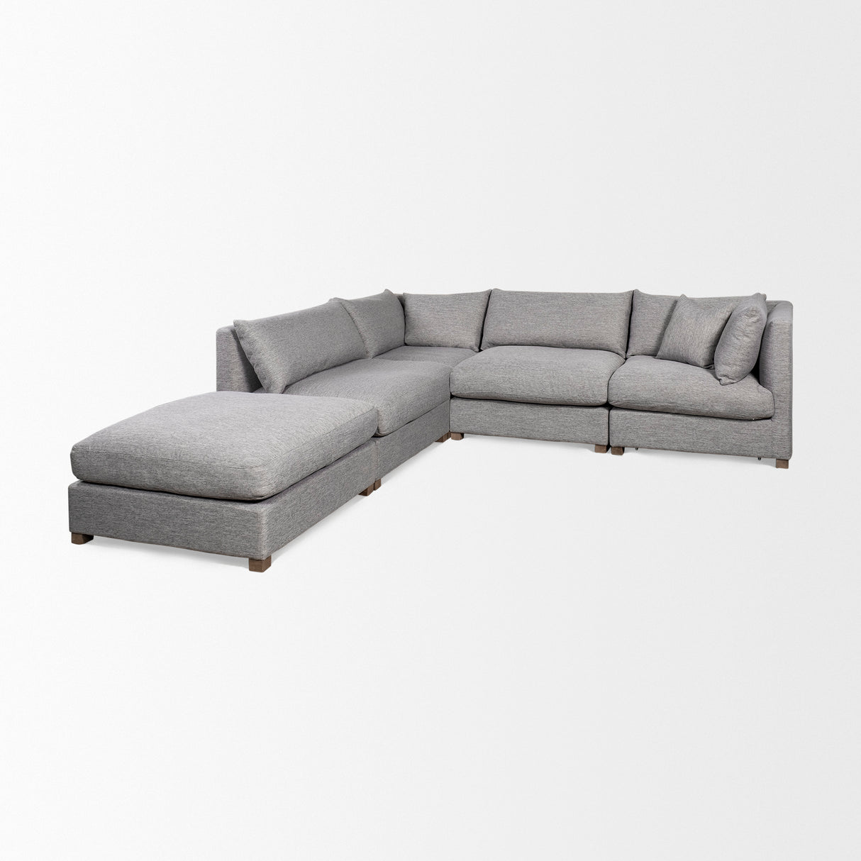 Valence 37.8L x 38.6W x 28.3H Castlerock Gray Corner Sectional Piece from Mercana - Luna Furniture
