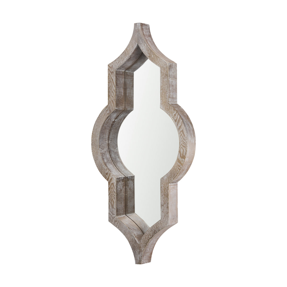 Tamanar 15.0 x 3.0 x 34.1 Light Brown Wood Frame Wall Mirror from Mercana - Luna Furniture