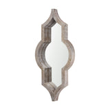 Tamanar 15.0 x 3.0 x 34.1 Light Brown Wood Frame Wall Mirror from Mercana - Luna Furniture