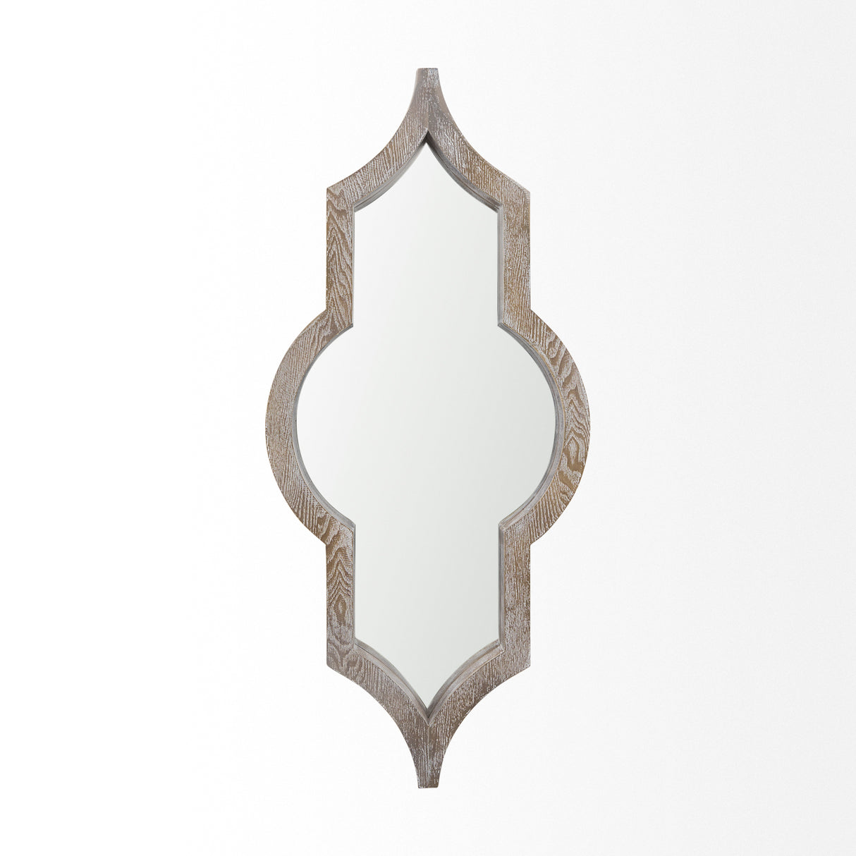 Tamanar 15.0 x 3.0 x 34.1 Light Brown Wood Frame Wall Mirror from Mercana - Luna Furniture