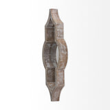 Tamanar 15.0 x 3.0 x 34.1 Light Brown Wood Frame Wall Mirror from Mercana - Luna Furniture