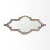 Tamanar 15.0 x 3.0 x 34.1 Light Brown Wood Frame Wall Mirror from Mercana - Luna Furniture