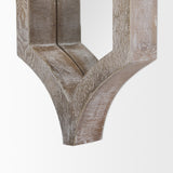 Tamanar 15.0 x 3.0 x 34.1 Light Brown Wood Frame Wall Mirror from Mercana - Luna Furniture