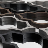 Tamanar 15.0 x 3.0 x 34.1 Black Wood Frame Wall Mirror from Mercana - Luna Furniture
