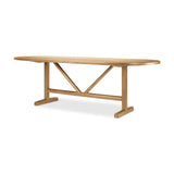 Viktor 94"L Light Brown Solid Wood Dining Table from Mercana - Luna Furniture