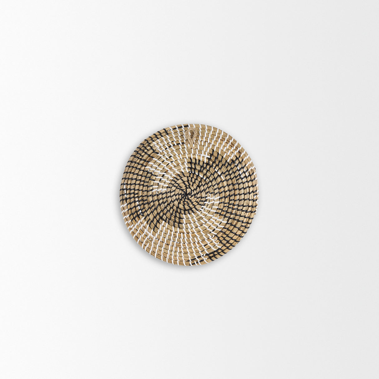 Luna 12.0L x 12.0W x 2.0H Light Brown Seagrass Round Wall Hanging Plate from Mercana - Luna Furniture