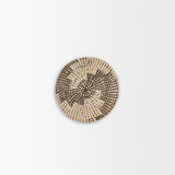 Luna 12.0L x 12.0W x 2.0H Light Brown Seagrass Round Wall Hanging Plate from Mercana - Luna Furniture