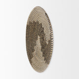 Luna 18.0L x 18.0W x 3.0H Large Light Brown Seagrass Round Wall Hanging Plate from Mercana - Luna Furniture