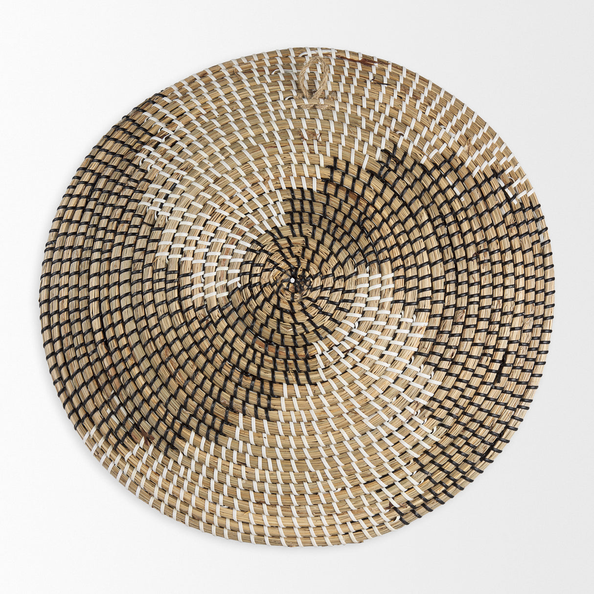 Luna 18.0L x 18.0W x 3.0H Large Light Brown Seagrass Round Wall Hanging Plate from Mercana - Luna Furniture