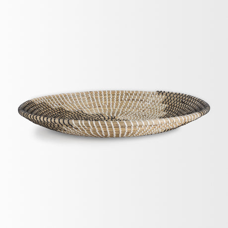 Luna 18.0L x 18.0W x 3.0H Large Light Brown Seagrass Round Wall Hanging Plate from Mercana - Luna Furniture