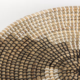 Luna 18.0L x 18.0W x 3.0H Large Light Brown Seagrass Round Wall Hanging Plate from Mercana - Luna Furniture