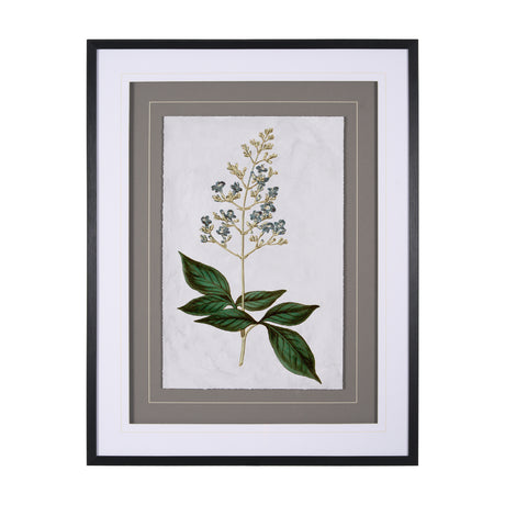 Soft Blue Botanoicals IV by Mercana Studio Hand Embellished Framed Art Print Matted under Glass from Mercana - Luna Furniture