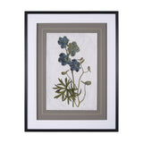 Soft Blue Botanoicals V by Mercana Studio Hand Embellished Framed Art Print Matted under Glass from Mercana - Luna Furniture