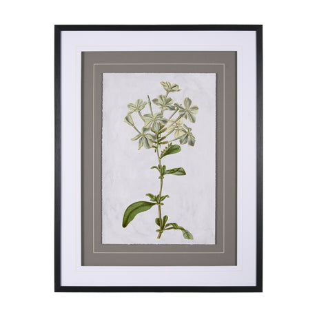 Soft Blue Botanoicals VII by Mercana Studio Hand Embellished Framed Art Print Matted under Glass from Mercana - Luna Furniture