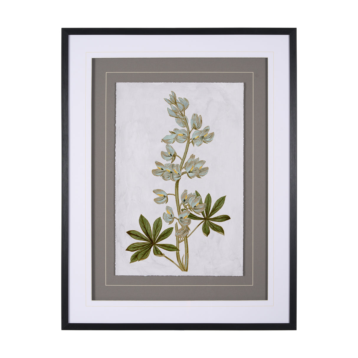 Soft Blue Botanoicals VIII by Mercana Studio Hand Embellished Framed Art Print Matted under Glass from Mercana - Luna Furniture