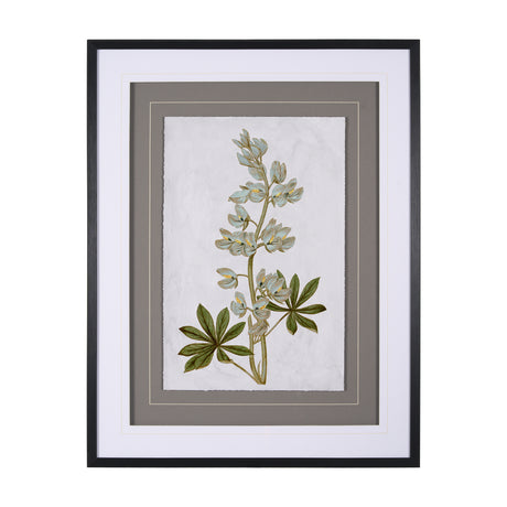 Soft Blue Botanoicals VIII by Mercana Studio Hand Embellished Framed Art Print Matted under Glass from Mercana - Luna Furniture