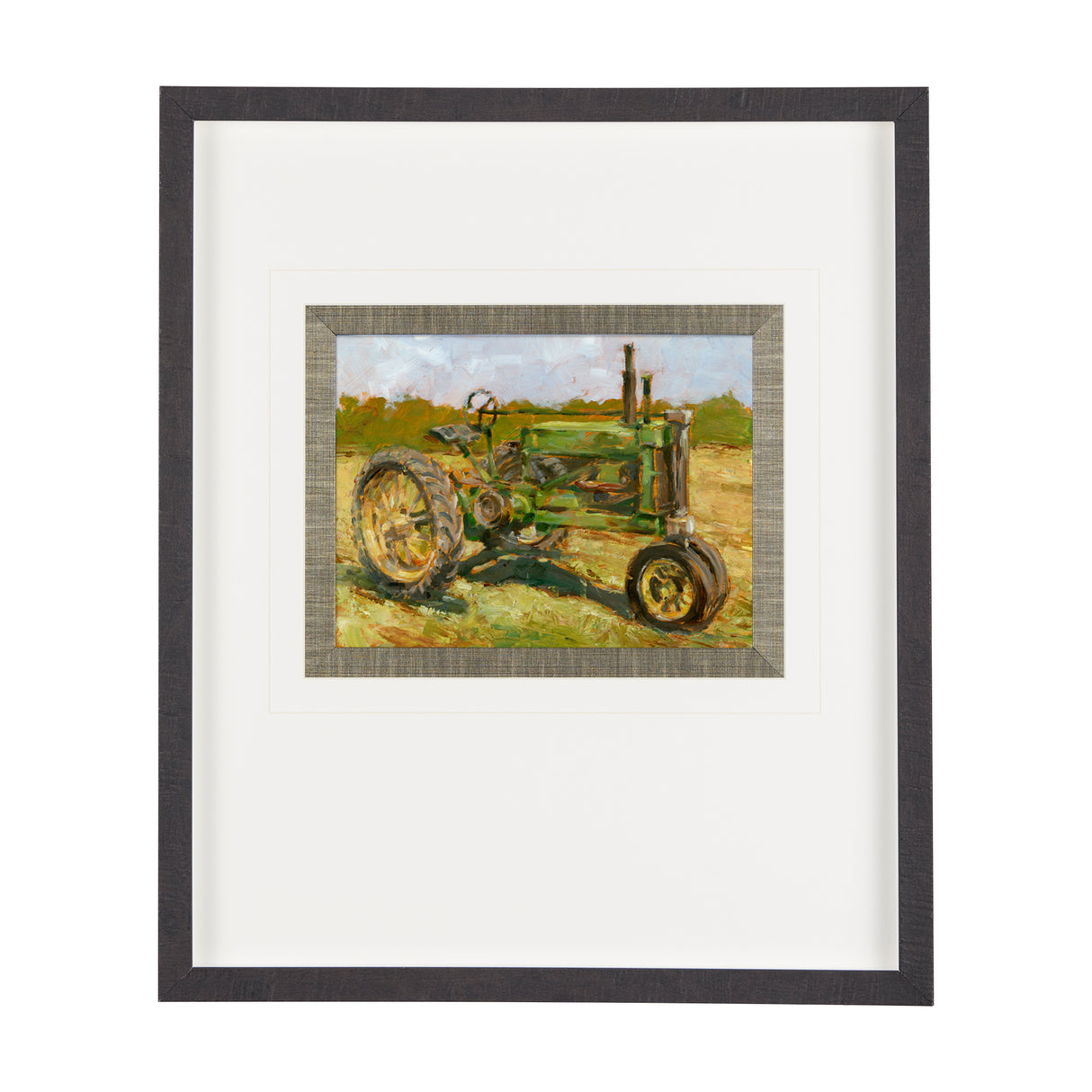 Rustic Tractors I by Mercana Studio a Hand Embellished Textured Framed Art Print Matted under Glass from Mercana - Luna Furniture