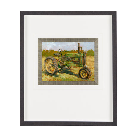 Rustic Tractors I by Mercana Studio a Hand Embellished Textured Framed Art Print Matted under Glass from Mercana - Luna Furniture