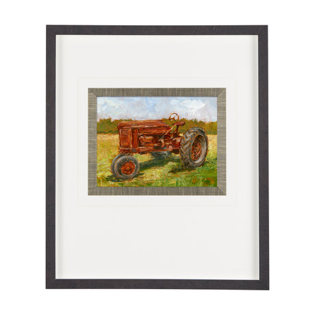 Rustic Tractors II by Mercana Studio a Hand Embellished Textured Framed Art Print Matted under Glass from Mercana - Luna Furniture