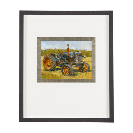 Rustic Tractors III by Mercana Studio Hand Embellished Textured Framed Art Print Matted under Glass from Mercana - Luna Furniture