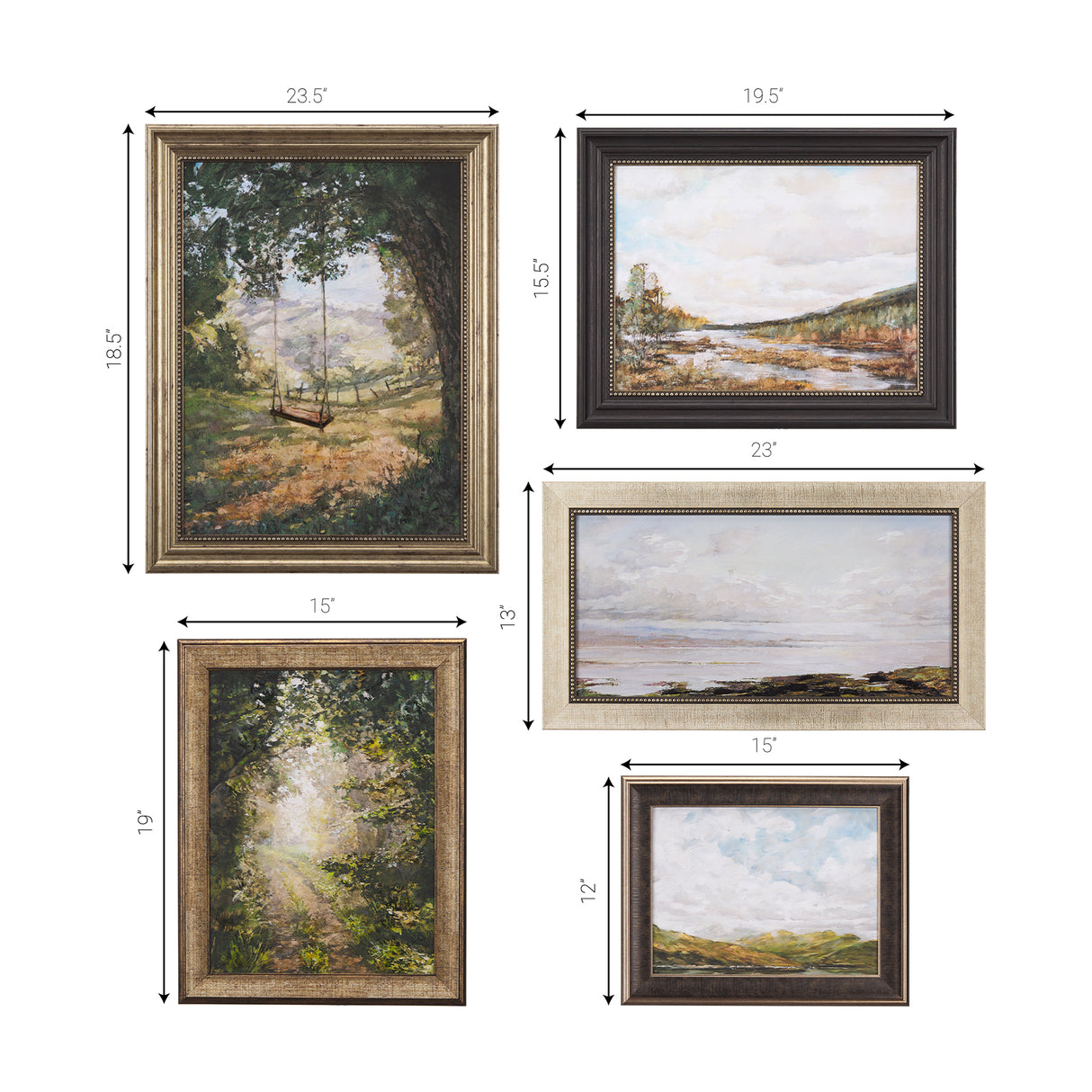 Sea View (Set of 5) by Mercana Studioa Hand Embellished Textured Framed Art Print from Mercana - Luna Furniture