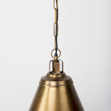 Fenton 18.0L x 18.0W x 23.0H Gold W/Gold Accents Pendant Light from Mercana - Luna Furniture
