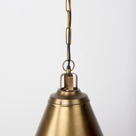 Fenton 18.0L x 18.0W x 23.0H Gold W/Gold Accents Pendant Light from Mercana - Luna Furniture
