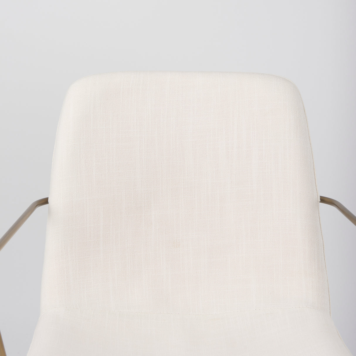 Sawyer Cream Fabric Wrap Gold Metal Frame Dining Chair from Mercana - Luna Furniture
