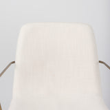 Sawyer Cream Fabric Wrap Gold Metal Frame Dining Chair from Mercana - Luna Furniture