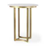 Tanner Marble & Gold Metal Bistro Table from Mercana - Luna Furniture