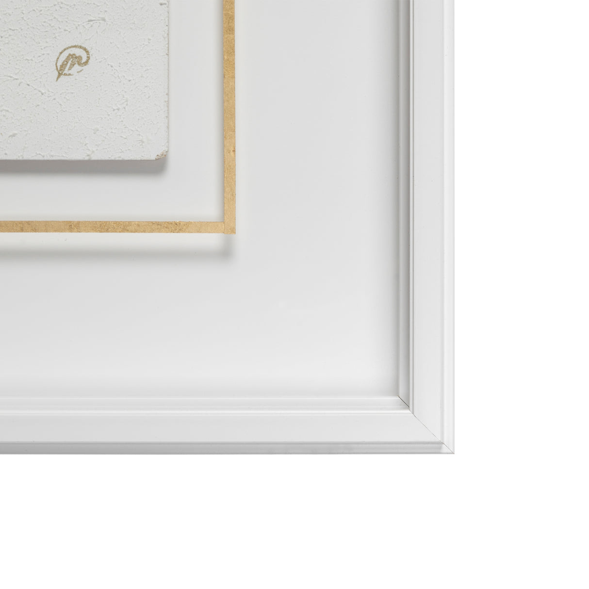 Dots I-Gold by Studio M a handmade Original Framed Artwork under Glass from Mercana - Luna Furniture