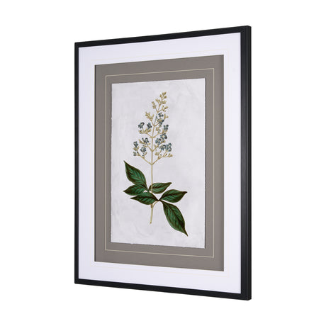Soft Blue Botanoicals IV by Mercana Studio Hand Embellished Framed Art Print Matted under Glass from Mercana - Luna Furniture