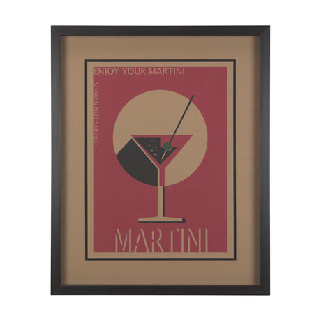 Martini by Simeng a Framed Art Print Matted under Glass from Mercana - Luna Furniture