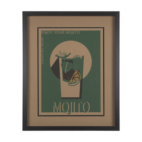 Mojito by Simeng a Framed Art Print Matted under Glass from Mercana - Luna Furniture