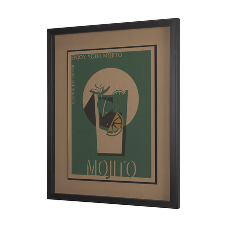 Mojito by Simeng a Framed Art Print Matted under Glass from Mercana - Luna Furniture