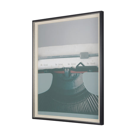 Typewriter Notes Good by Mercana Studio Hand Embellished Textured Framed Photo Art Print Matted unde from Mercana - Luna Furniture