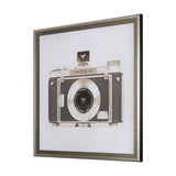 Retro Camera I by Mercana Studio a Hand Embellished Textured Framed Photo Art Print Matted under Gla from Mercana - Luna Furniture