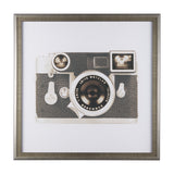 Retro Camera II by Mercana Studio a Hand Embellished Textured Framed Photo Art Print Matted under Gl from Mercana - Luna Furniture