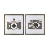 Retro Camera II by Mercana Studio a Hand Embellished Textured Framed Photo Art Print Matted under Gl from Mercana - Luna Furniture