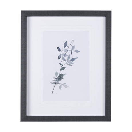 Leaf Shadow I by Mercana Studio a Hand Embellished Textured Framed Art Print Matted under Glass from Mercana - Luna Furniture
