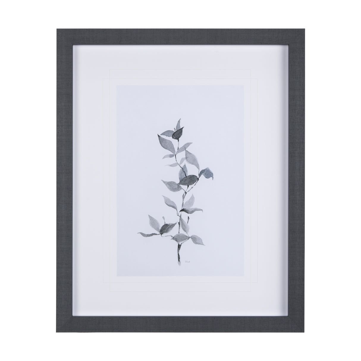 Leaf Shadow II by Mercana Studio a Hand Embellished Textured Framed Art Print Matted under Glass from Mercana - Luna Furniture