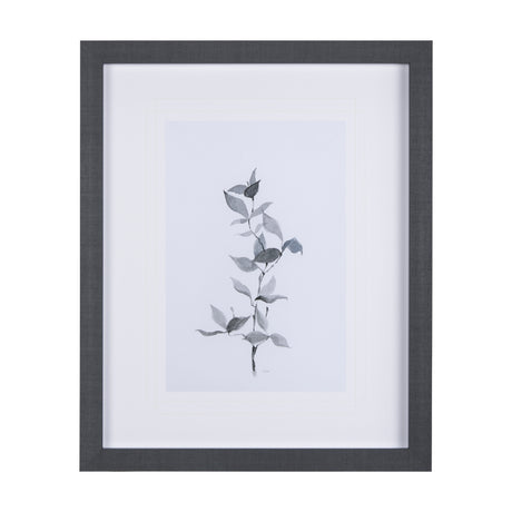 Leaf Shadow II by Mercana Studio a Hand Embellished Textured Framed Art Print Matted under Glass from Mercana - Luna Furniture