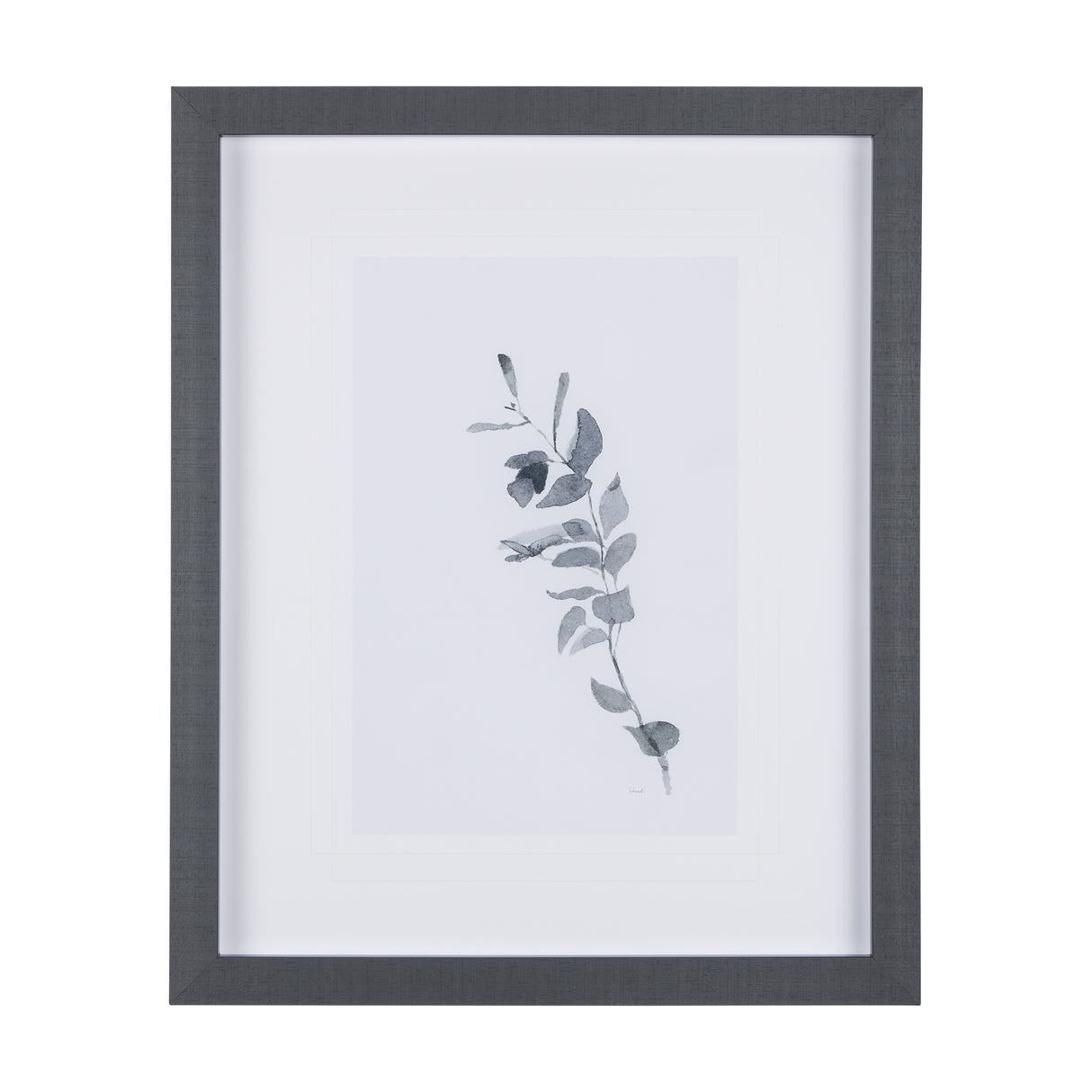 Leaf Shadow III by Mercana Studio a Hand Embellished Textured Framed Art Print Matted under Glass from Mercana - Luna Furniture
