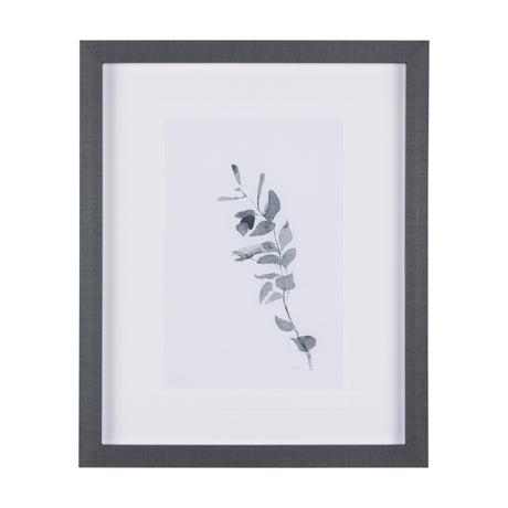 Leaf Shadow III by Mercana Studio a Hand Embellished Textured Framed Art Print Matted under Glass from Mercana - Luna Furniture