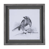 Robin BW I by Mercana Studio a Hand Embellished Textured Framed Art Print Matted under Glass from Mercana - Luna Furniture
