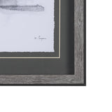 Robin BW I by Mercana Studio a Hand Embellished Textured Framed Art Print Matted under Glass from Mercana - Luna Furniture