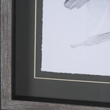 Robin BW I by Mercana Studio a Hand Embellished Textured Framed Art Print Matted under Glass from Mercana - Luna Furniture