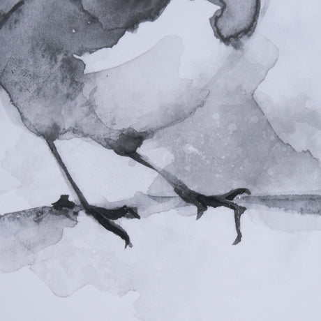 Robin BW I by Mercana Studio a Hand Embellished Textured Framed Art Print Matted under Glass from Mercana - Luna Furniture